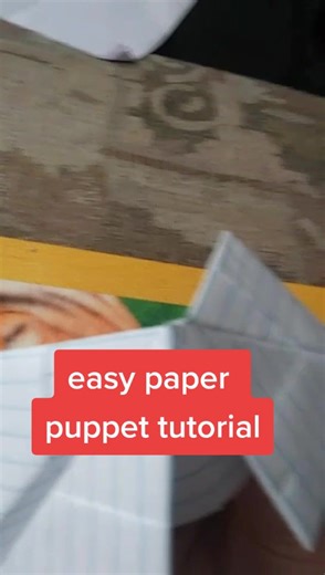 Easy Paper Puppet Tutorial Without Glue or Tape