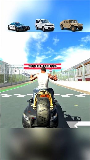 Ghost Rider Bike Jump: 3 Vehicles vs Heavy Humvee Survival! 😱🔥 (Part 2) #gaming #shorts #challenge