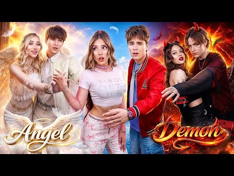 Angel Couple vs Demon Couple Challenge! Which Couple Will Control Normal Couple?