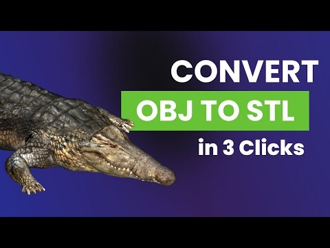 How to Convert OBJ to STL Files in MeshInspector Software