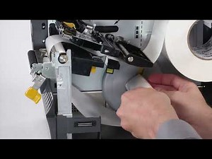 Zebra ZT231 How To Load Media With The Peel And Liner Take Up Option