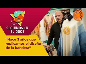 ¡Tejedores catamarqueños exportan ponchos con la bandera argentina!