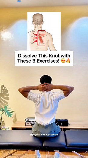 3 Best Exercises To Dissolve The Knot Between Your Shoulder Blades!! | Physical Therapy Session