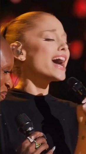 Ariana & Cynthia singing “get happy/happy days are here again”🖤