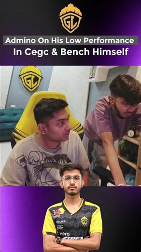 Admino On His Low Performance In Cegc & Bench Himself #jonathangaming #godlnub #godlike #admino