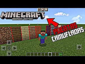 😱 Nuevas PUERTAS CAMUFLADAS en Minecraft PE /ADD-ONS / Camouflage Door & Trapdoor