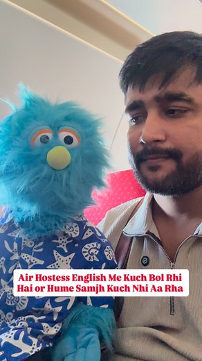 Ab Hum Hindi Ka Intzaar Kar Rhe Hai 🥲 . . . #jonyandtony #viral #trending #jojojony #ventriloquism #jaipur #flight #airhostess | Rahul Mishra