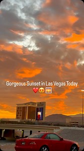 What a gorgeous sunset drive in Las Vegas today! #visitlasvegas #lasvegas #thestrip #sunset #roadtrip | Las Vegas Unseen
