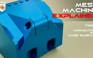 iBlender中文版插件 MeshMachine 教程 硬表面网格建模教程 Mesh Machine教程 Blender插件