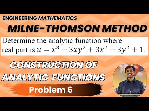 Milne Thomson Method Problem 6 | Construction of Analytic Functions