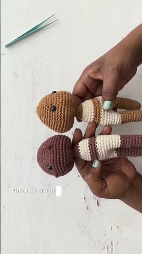 2 ways to crochet a doll’s head #the100dayproject