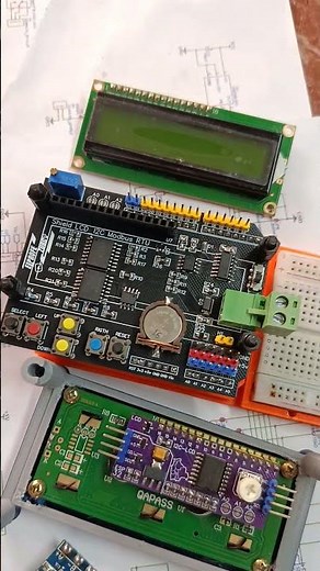 ✨ I2C LCD keypad shield for Arduino #shorts with RS485 for Modbus RTU and DS3231 for RTC