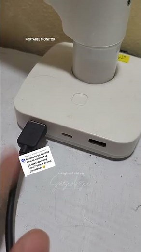 How to Connect a Portable Monitor to a Desktop PC 💻 | Dual Screen Setup #Shorts