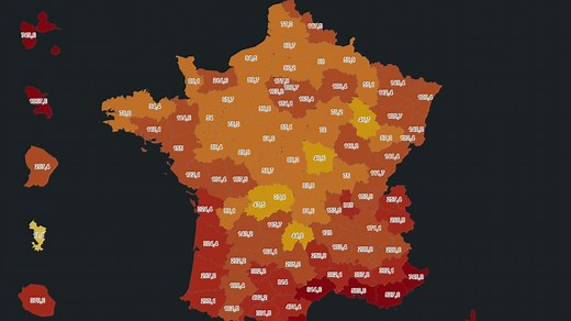 CARTE - Covid-19 : quelle est la situation épidémique dans votre département ?