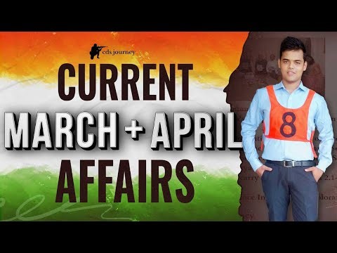 March & April 2026 Most Important Current Affairs | NDA CDS CAPF AFCAT