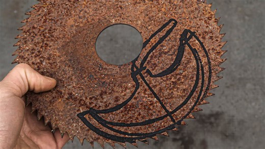 DIY leatherworking half moon tool 🌙