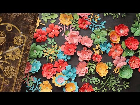 8 Easy Ways to Shape Paper Flowers using One Die !🌸🌺😍