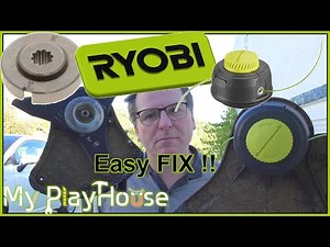 Fixing 2 Ryobi Strimmer Heads - Metal Blade & Plastic String - 1419