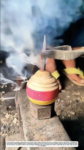 Forja de un trompo: Cómo el fuego da vida a un juego ancestral