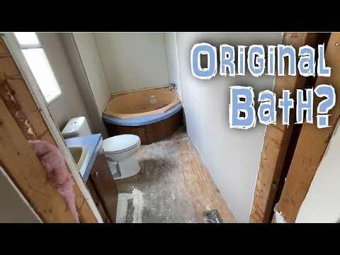 Strange Bathrooms In This 90's Double Wide Mobile Home...