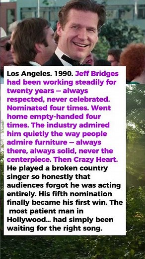 He Was a Struggling Waiter at 37 — Then Won the Oscar | Jeff Bridges