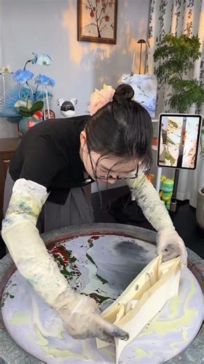 Use the color scheme mix with water to made a beautiful bag