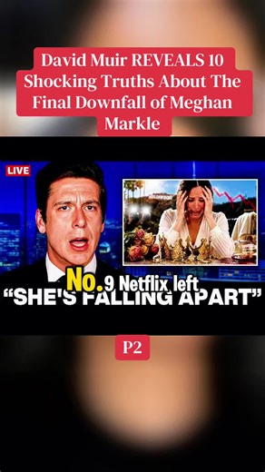 P2. David Muir REVEALS 10 Shocking Truths About The Final Downfall of Meghan Markle #meghanmarkle #princeharry #royalfamily #royalnews #Foryou