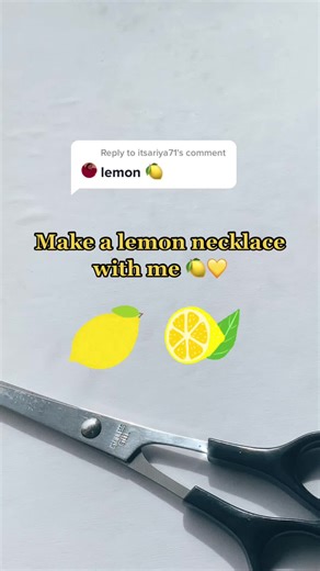 DIY Lemon Beaded Necklace Tutorial 🍋🍇🍒✨