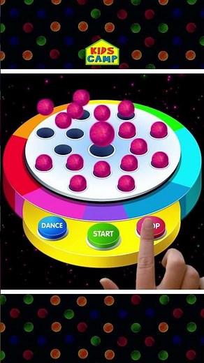 🌈 BOUNCING Dancing Balls - Learn Colors #shorts #educationalvideo