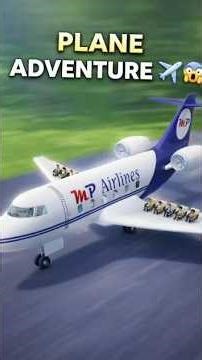 PLANE ADVENTURE ✈️😲 | Funny Cartoon Flight Story