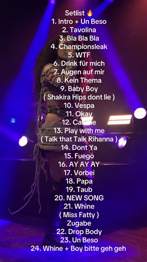 Setlist Highlights der Erda Tour 2025