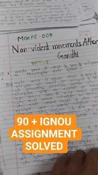 MPS ASSIGNMENT SOLVED