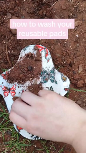 Taking care of your pad is very easy! I hope this tutorial helps, its also useful for getting rid of any stains! 😊 you don't have to use handy andy or dishing soap, you can just put the pad face down in cold water for a few hours, rinse it out and wash with your other clothes. You can buy my handmade reusable pad exactly like this one in my store at www.happicloset.co.za. Buy 4 pads for R350 😊 . #periodproducts #period #buyreusablepadsinsouthafrica #happicloset #clothpads #reusablepads #smallb