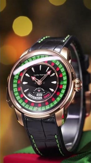 Spin to Win! 🎰 The Lucky Harvey Roulette Watch #luckyharvey #watch #leatheraccessory