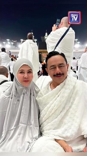 Bonda Rozita bersama suami baru di Makkah