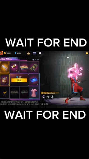 1 Spin Trick😱I Got Sweet Punch Fist in 1 spin🔥#freefire #freefireshorts #foryou #fistskin #spin