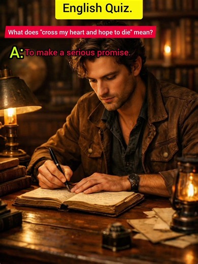 What Does "Cross My Heart and Hope to Die" Mean? 🤔 English Test