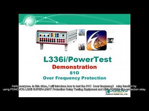 How to use L336i Super Light Protection relay test set for testing 81O over frequency relay?