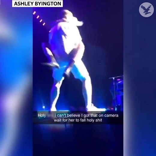 99K views · 797 reactions | Lady Gaga falls off stage while dancing with fan at Las Vegas concert | The Independent | Facebook