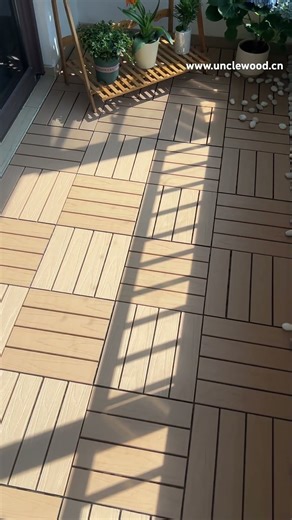 Indoor DIY Flooring: WPC Snap-On Tiles for Quick Renovation #wpcflooring #homemade #homedecor