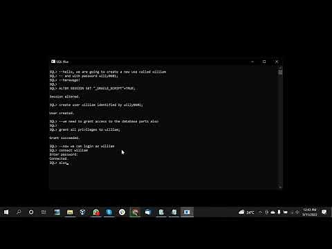 Creating a user using sqlplus and connecting that user in sql developer