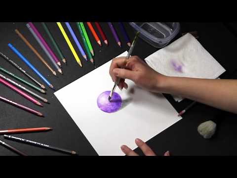 COLORED PENCIL: How to Use Water Soluble Colored Pencils (Watercolor Pencils)