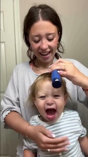 Rustyn hairbrush #funny #babyboyfun #cutebaby #hair