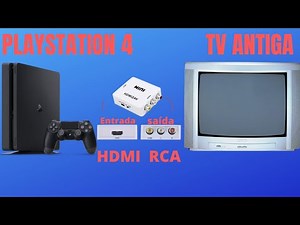 COMO LIGAR seu PS4 em uma TV DE TUBO