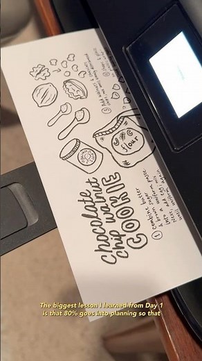 turning a cookie recipe into a coloring page: day 1