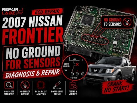 LIVE: 2007 Nissan Frontier ECU Repair | No Sensor Ground Diagnosis