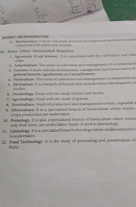 SCIaNT-AN ENTROouction 13. Biochemistry, It deals with studly o... | Filo