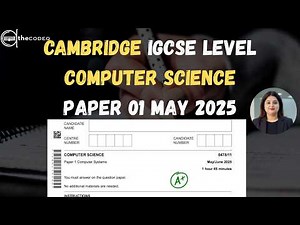 Cambridge IGCSE Computer Science (0478) Paper 1 – Full Walkthrough