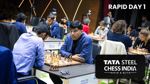 Tata Steel Chess India Day 1: Anand, Niemann Lead Open; Yip Leads Women's
