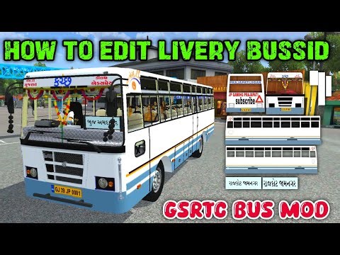 How To Edit Bussid Livery Skin || gsrtc bus mod || bus simulator Indonesia || jp gaming Prajapati